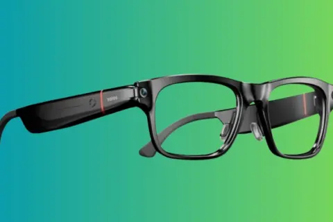 Eleganckie okulary Solos, które mogą pomóc niewidomym w codziennym życiu, z kamerą i technologią.