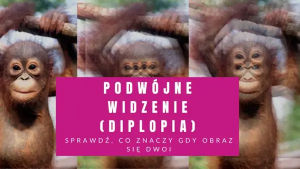 Małpka z potrójnymi oczami, jakby cierpiała na astygmatyzm i podwójne widzenie. Sprawdź, co to znaczy, gdy obraz się dwoi.